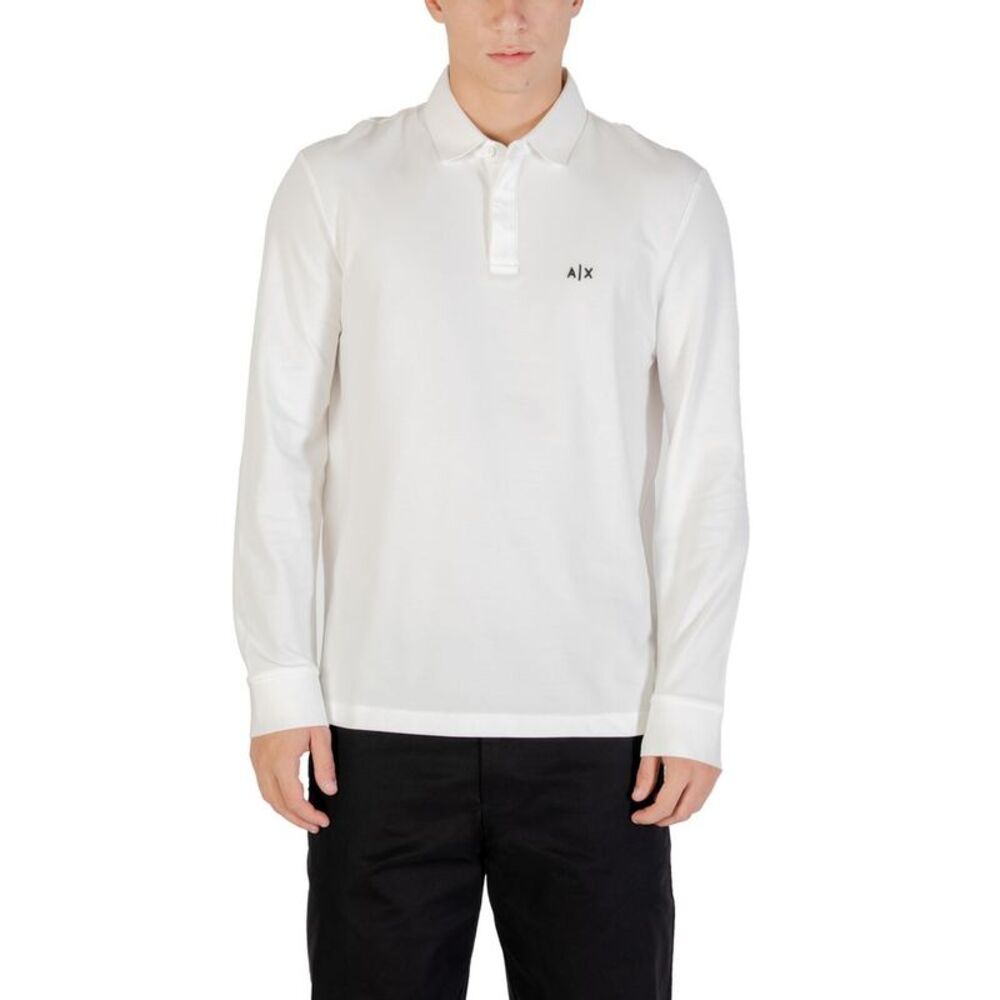 Armani Exchange Cream Cotton Long Sleeve Men's T-Shirt